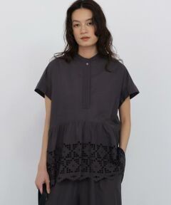 human woman / ヒューマンウーマン シャツ・ブラウス | ◆インドシフリーチュニックブラウス