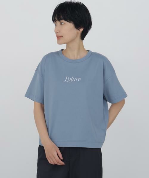human woman / ヒューマンウーマン カットソー | ◆プリントロゴＴシャツ | 詳細2