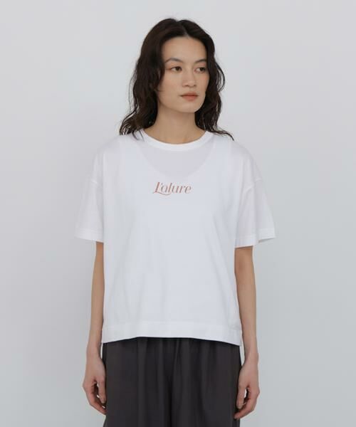 human woman / ヒューマンウーマン カットソー | ◆プリントロゴＴシャツ | 詳細9