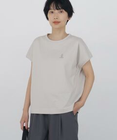 human woman / ヒューマンウーマン カットソー | ◆刺繍ロゴＴシャツ