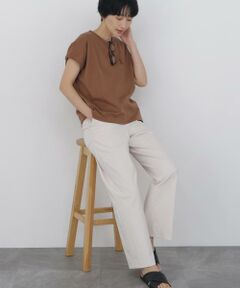 human woman / ヒューマンウーマン カットソー | ◆刺繍ロゴＴシャツ