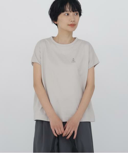 human woman / ヒューマンウーマン カットソー | ◆刺繍ロゴＴシャツ | 詳細2
