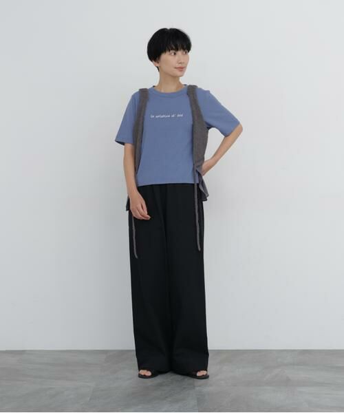 human woman / ヒューマンウーマン カットソー | 《4色展開》メッセージロゴＴシャツ | 詳細4