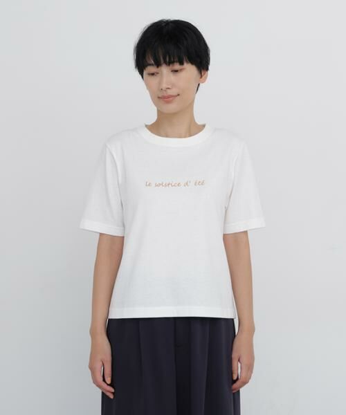 human woman / ヒューマンウーマン カットソー | 《4色展開》メッセージロゴＴシャツ | 詳細9