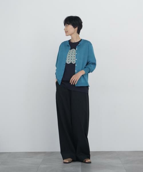 human woman / ヒューマンウーマン パンツ | ライトオンス反応染デニムリラックスパンツ | 詳細11