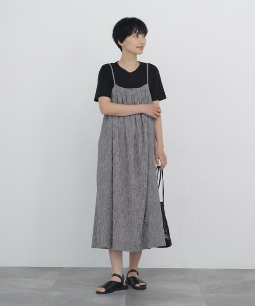 human woman / ヒューマンウーマン ワンピース | 高島ちぢみチェックキャミワンピース | 詳細16