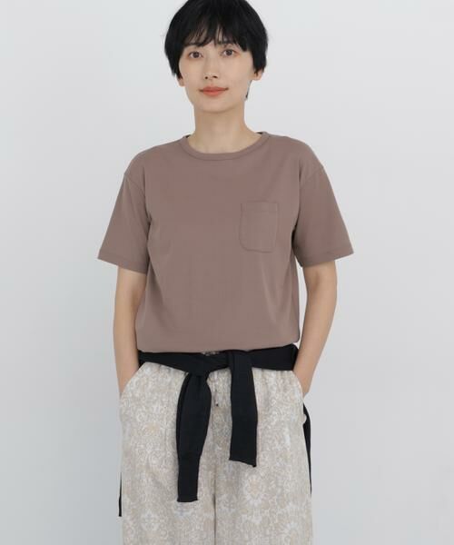 human woman / ヒューマンウーマン カットソー | コンパクトポケットＴシャツ | 詳細2