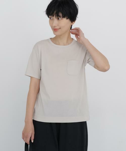 human woman / ヒューマンウーマン カットソー | コンパクトポケットＴシャツ | 詳細11