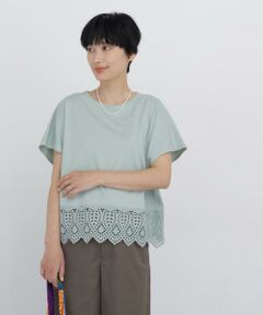 human woman / ヒューマンウーマン カットソー | レースカットソー