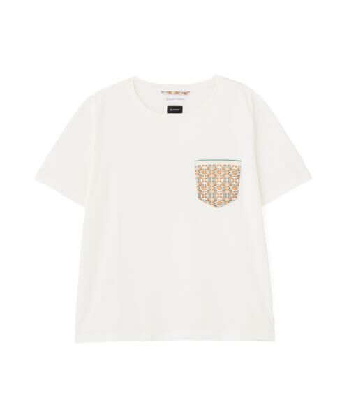 human woman / ヒューマンウーマン カットソー | 《 大人気！ / CLOUDYコラボ 》アフリカンモチーフ  ポケットＴシャツ | 詳細11