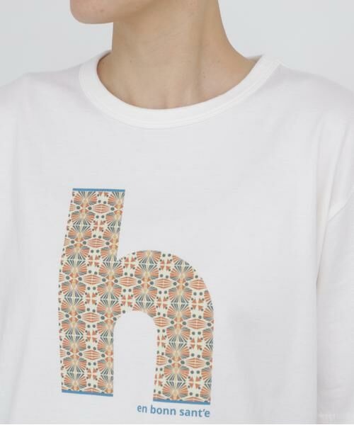 human woman / ヒューマンウーマン カットソー | 《 大人気！ / CLOUDYコラボ 》アフリカンモチーフ プリントＴシャツ | 詳細11