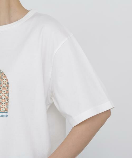 human woman / ヒューマンウーマン カットソー | 《 大人気！ / CLOUDYコラボ 》アフリカンモチーフ プリントＴシャツ | 詳細12