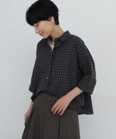 human woman / ヒューマンウーマン シャツ・ブラウス | ◆スラブローンミニカラーシャツブラウス