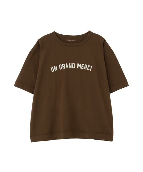 human woman / ヒューマンウーマン カットソー | ◆フロッキープリントクルーネックＴシャツ | 詳細6