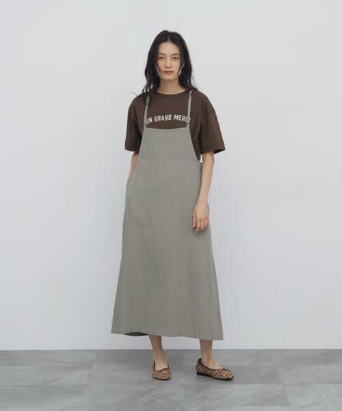 human woman / ヒューマンウーマン カットソー | ◆フロッキープリントクルーネックＴシャツ | 詳細7
