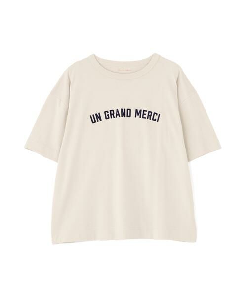 human woman / ヒューマンウーマン カットソー | ◆フロッキープリントクルーネックＴシャツ | 詳細11
