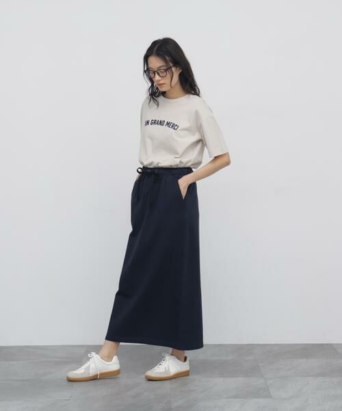human woman / ヒューマンウーマン カットソー | ◆フロッキープリントクルーネックＴシャツ | 詳細13