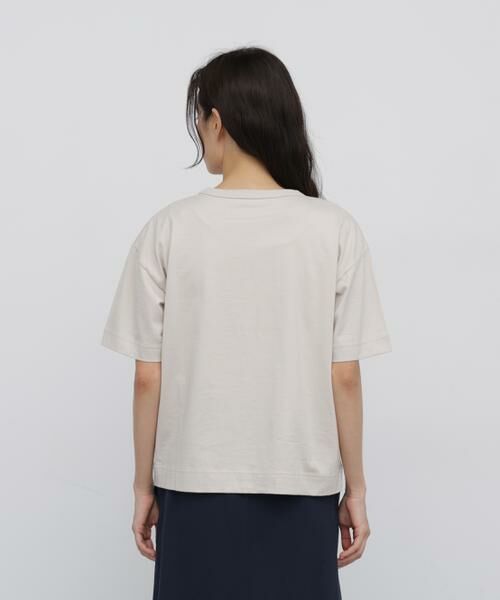 human woman / ヒューマンウーマン カットソー | ◆フロッキープリントクルーネックＴシャツ | 詳細17
