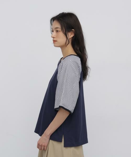 human woman / ヒューマンウーマン カットソー | ◆ラグランスリーブリンガーＴシャツ | 詳細5