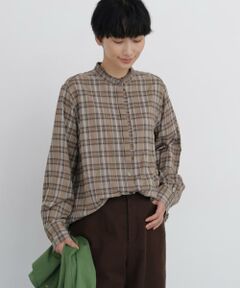 human woman / ヒューマンウーマン シャツ・ブラウス | ◆スタンドフリルシャツブラウス