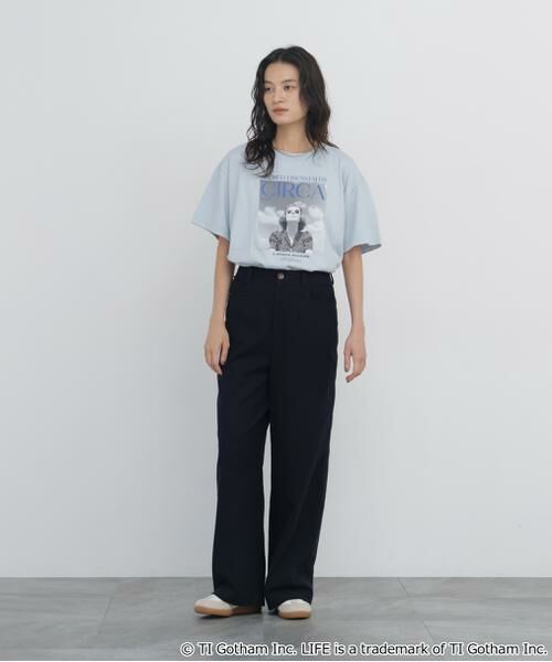 human woman / ヒューマンウーマン カットソー | ＬＩＦＥコラボフォトＴシャツ　サングラス | 詳細3