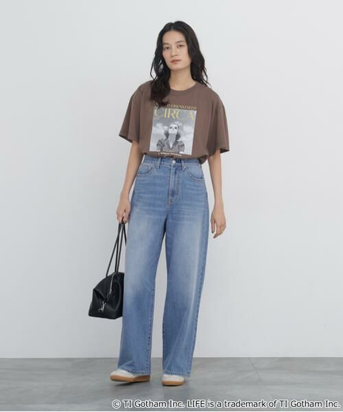 human woman / ヒューマンウーマン カットソー | ＬＩＦＥコラボフォトＴシャツ　サングラス | 詳細7