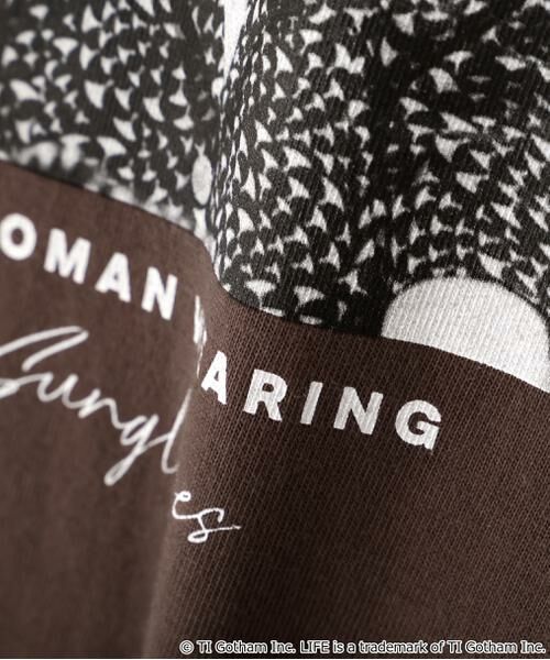 human woman / ヒューマンウーマン カットソー | ＬＩＦＥコラボフォトＴシャツ　サングラス | 詳細11
