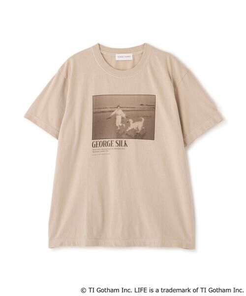 human woman / ヒューマンウーマン カットソー | ＬＩＦＥコラボフォトＴシャツ　ドッグ | 詳細8