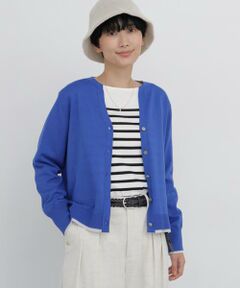 human woman / ヒューマンウーマン ニット・セーター | ◆ハイゲージバイカラーキーネックカーディガン