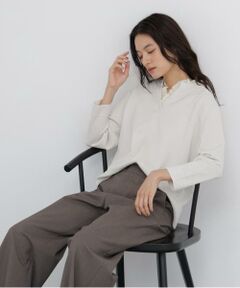 human woman / ヒューマンウーマン ニット・セーター | ◆フリル衿付プルオーバーニット