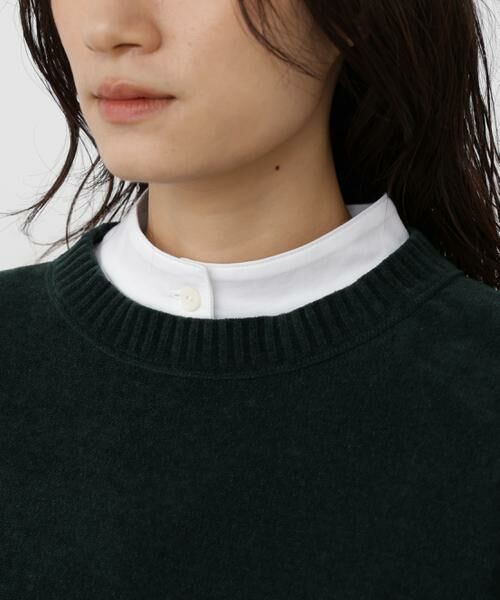human woman / ヒューマンウーマン ニット・セーター | ベロアクルーネックプルオーバー | 詳細11