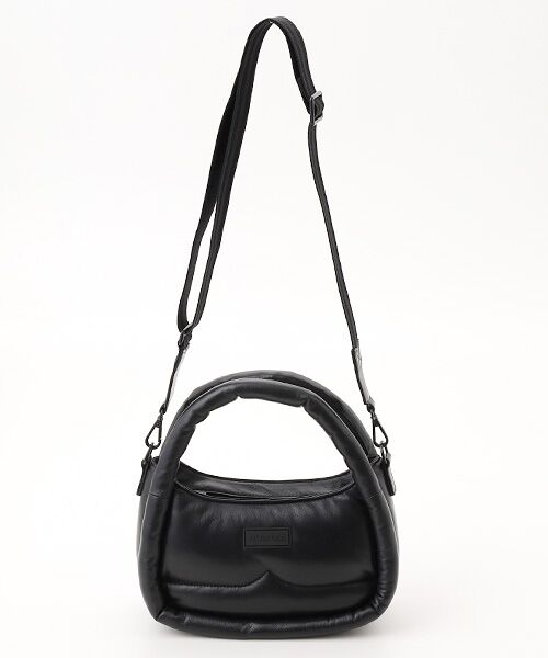 HUNTER / ハンター ショルダーバッグ | レザー フレームド ミディ ホーボー クロスボディ | 詳細1