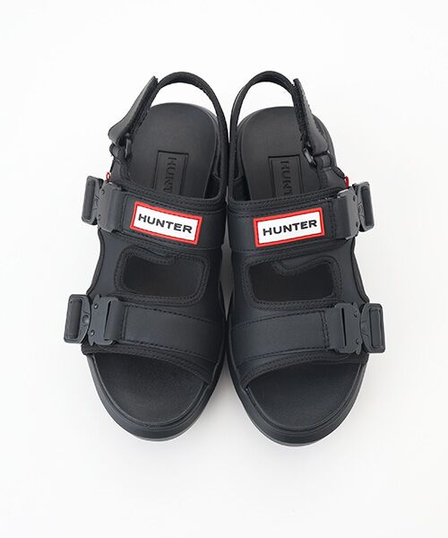HUNTER / ハンター サンダル | ユニセックス シティ リベル ネオ レザー バックル サンダル | 詳細1