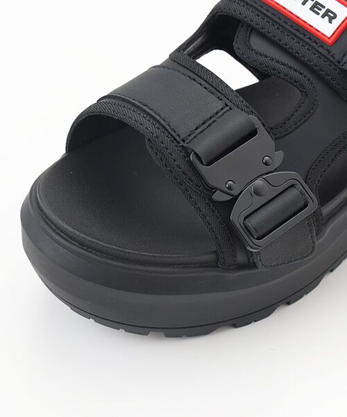 HUNTER / ハンター サンダル | ユニセックス シティ リベル ネオ レザー バックル サンダル | 詳細6