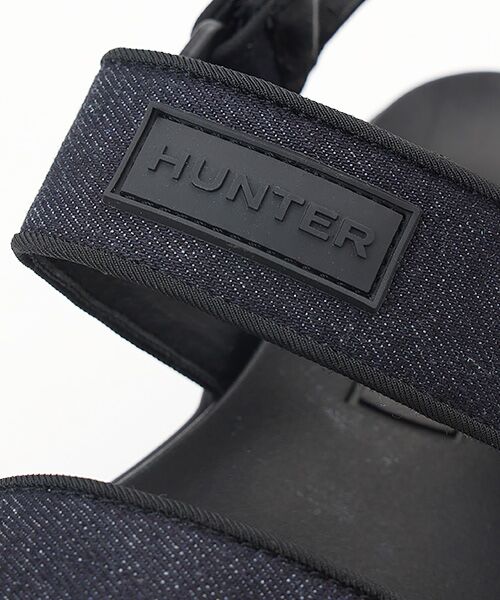 HUNTER / ハンター サンダル | ユニセックス デニム シティ リベル ヒール ストラップ サンダル | 詳細7