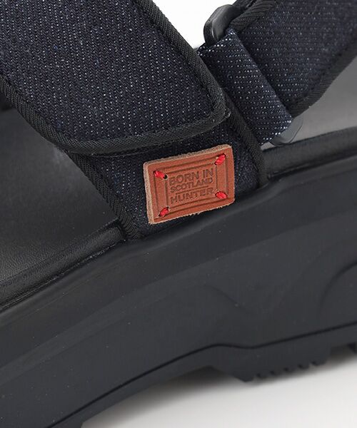 HUNTER / ハンター サンダル | ユニセックス デニム シティ リベル ヒール ストラップ サンダル | 詳細8