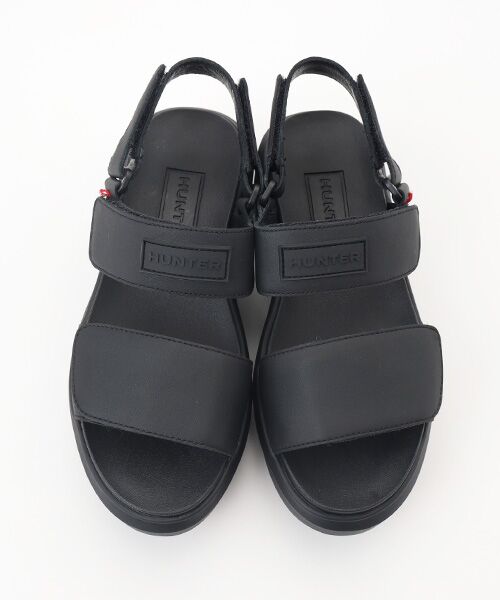 HUNTER / ハンター サンダル | ユニセックス シティ リベル レザー ヒール ストラップ サンダル | 詳細1