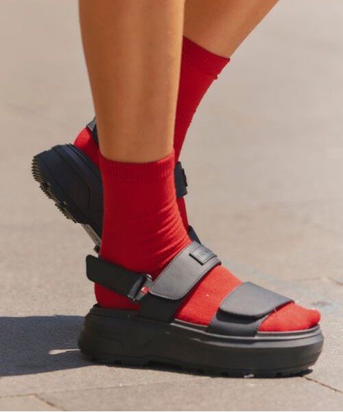 HUNTER / ハンター サンダル | ユニセックス シティ リベル レザー ヒール ストラップ サンダル | 詳細10