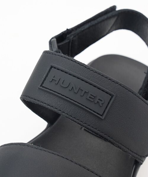 HUNTER / ハンター サンダル | ユニセックス シティ リベル レザー ヒール ストラップ サンダル | 詳細7