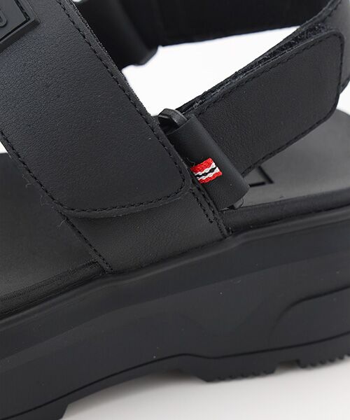 HUNTER / ハンター サンダル | ユニセックス シティ リベル レザー ヒール ストラップ サンダル | 詳細8