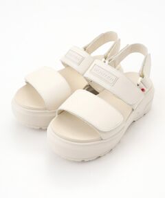 HUNTER / ハンター サンダル | ユニセックス シティ リベル レザー ヒール ストラップ サンダル