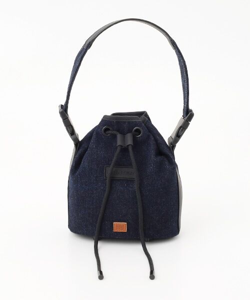HUNTER / ハンター ハンドバッグ | リファインド ドローストリング デニム バケット | 詳細1