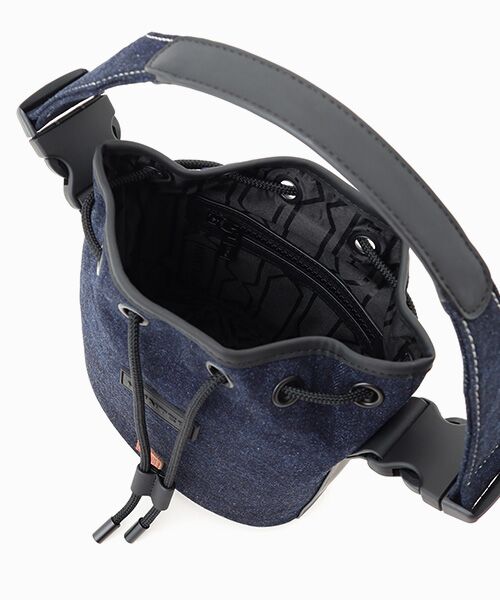 HUNTER / ハンター ハンドバッグ | リファインド ドローストリング デニム バケット | 詳細5