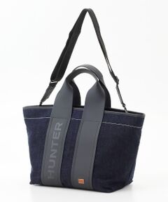 美品　HUNTER ハンター ミニ トートバッグ　2wayバッグ　ネイビー HUNTER ハンター バッグ ハンドバッグ トートバッグ ショルダー