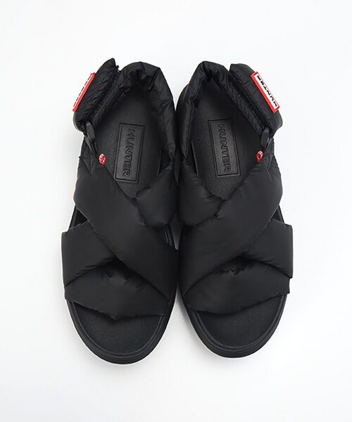 HUNTER / ハンター サンダル | ユニセックス シティ リベル パフド クロスオーバー サンダル | 詳細1