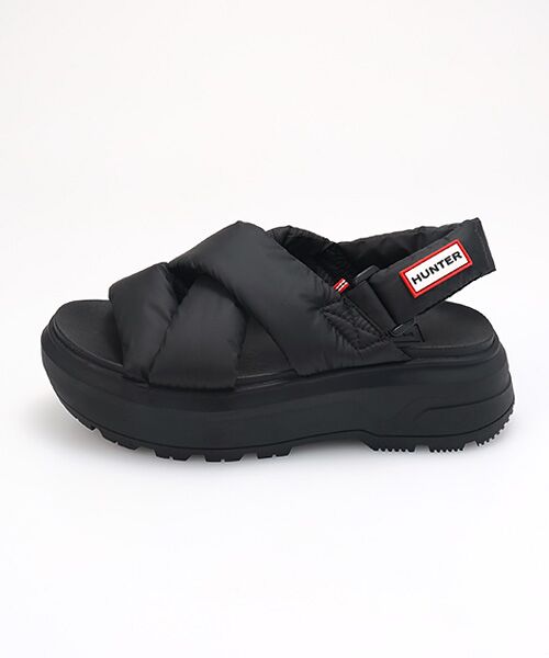 HUNTER / ハンター サンダル | ユニセックス シティ リベル パフド クロスオーバー サンダル | 詳細2