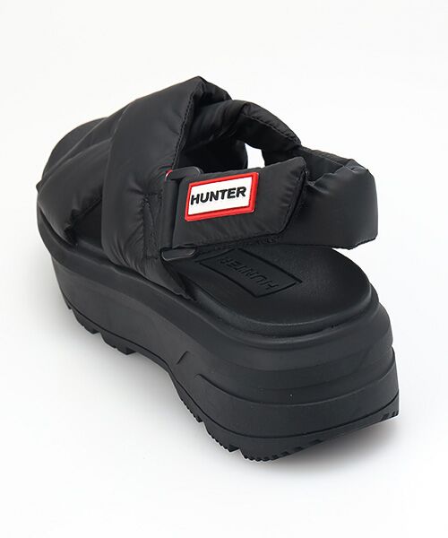 HUNTER / ハンター サンダル | ユニセックス シティ リベル パフド クロスオーバー サンダル | 詳細3