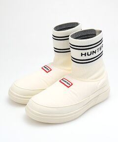 HUNTER / ハンター フラットシューズ | ユニセックス イン/アウト ハンター ニッテッド ソック スリッパ