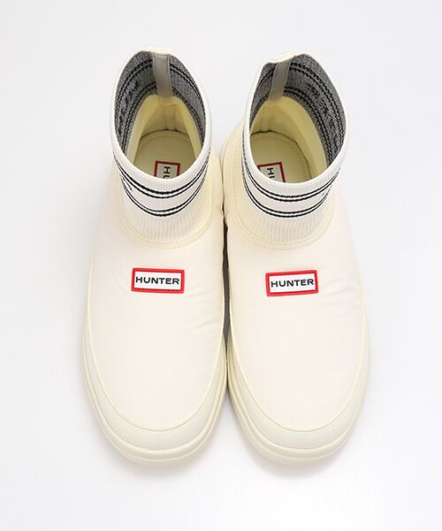 HUNTER / ハンター フラットシューズ | ユニセックス イン/アウト ハンター ニッテッド ソック スリッパ | 詳細1