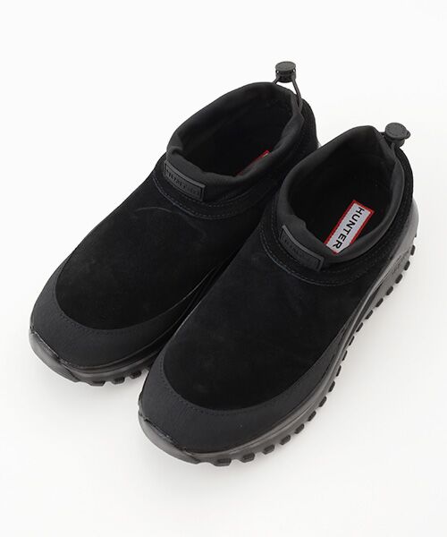 HUNTER/ハンター ユニセックス トラベル フロー スエード トレーナー ブラック 23cm